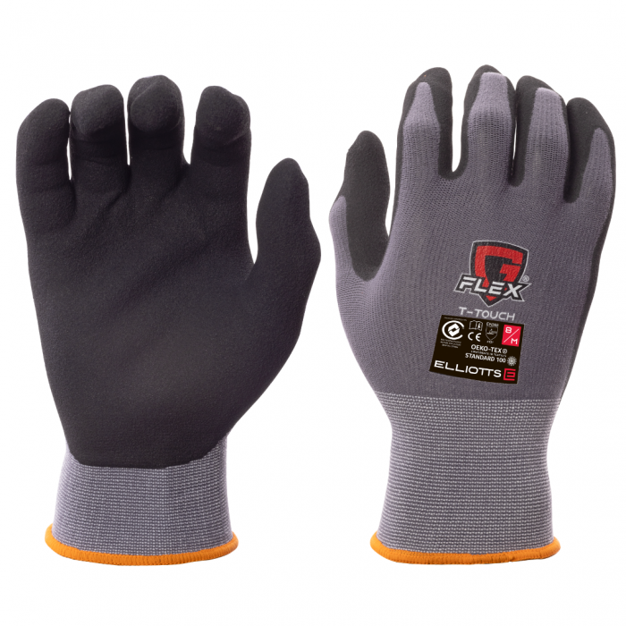 Gloves G-Flex T-Touch Black Size 11 Elliott 60021058 ELG350111
