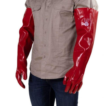 ChemVex 7100 65cm Long Handling Gloves PVC Sz 10 Chemical Resistant 521807 ELG710510