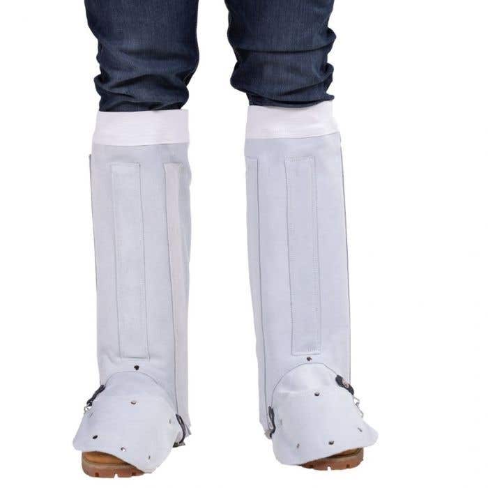 Leggings Leather Chrome Velcro Heavy Duty 90160766 WL400CC