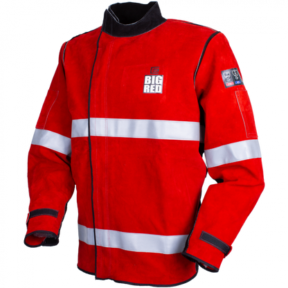 Jacket Welders Leather Big Red Reflective Tape Small Elliott 31400007 BRWJT1SML