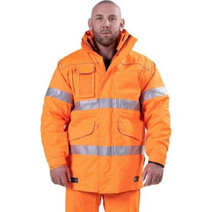 Jacket Wet Weather 4-in-1 FR Anti Static 3M Tape Orange 6XL Elliott 522949 ZCIJFO50T46XL