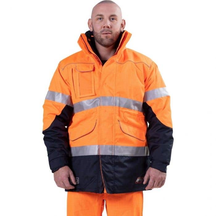 Jacket Wet Weather 4-in-1 FR Anti Static 3M Tape Orange/Navy 3XL Elliott 60039287 ZCIJON50T4XXXL