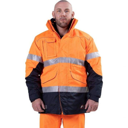Jacket Wet Weather 4-in-1 FR Anti Static 3M Tape Orange/Navy 3XL Elliott 60039287 ZCIJON50T4XXXL