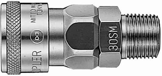 Coupling 1/4'' BSPT Male Brass Nitto 8mmNB 94340027 NC20SMB