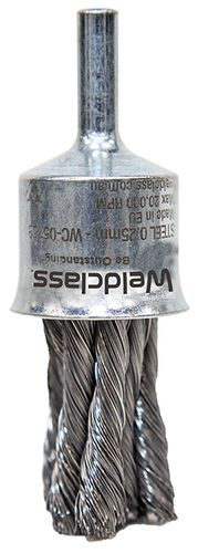Wire Brush Spindle End Twist-Knot 20mm Mild-Steel Weldclass 37100503 WC-05153