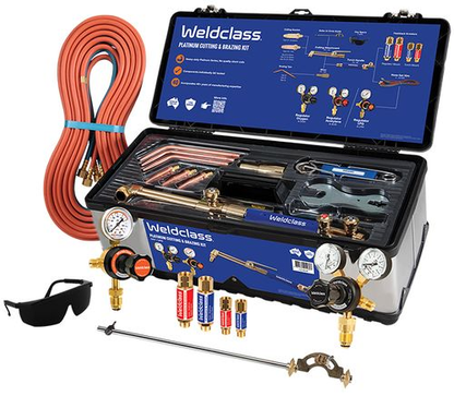 Welding + Cutting Kit Oxy/lpG With Flashback Arresors Welclass 496934 4-OXLPK