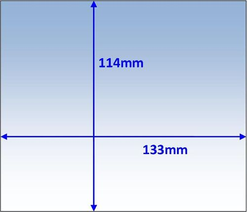Lens Clear Outer Heat Resistant 133 x 114mm Pk 10 32000051 P7-CL133114/10
