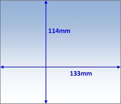 Lens Clear Outer Heat Resistant 133 x 114mm Pk 10 32000051 P7-CL133114/10