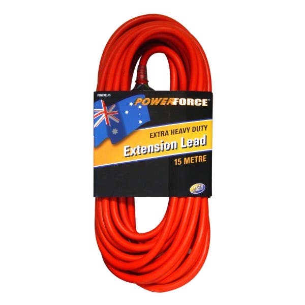 Lead Extension Heavy Duty 240V 10A 15m 95358043 95358043 POWREL15