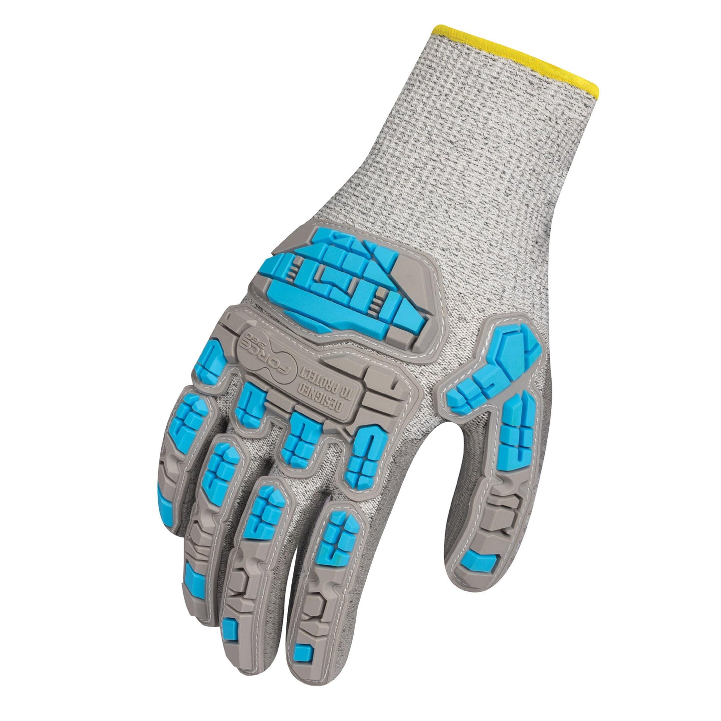 Glove Cut Resistant Impact PU Cut Level C Force360 L Grey/ Blue_40055506_GWORX162-L
