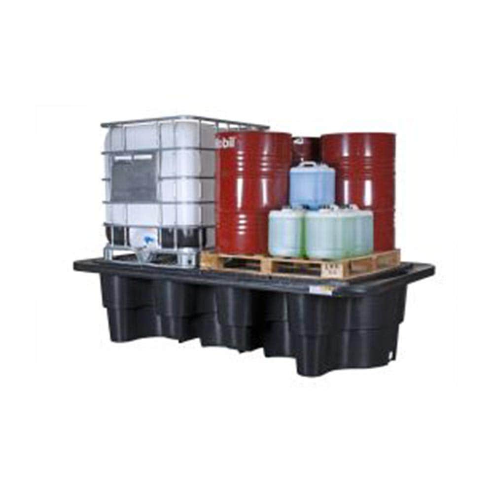 Bund Spill Pallet Double IBC Polyethylene 2760 X 1480 X 660mm 252171 DBDIBC