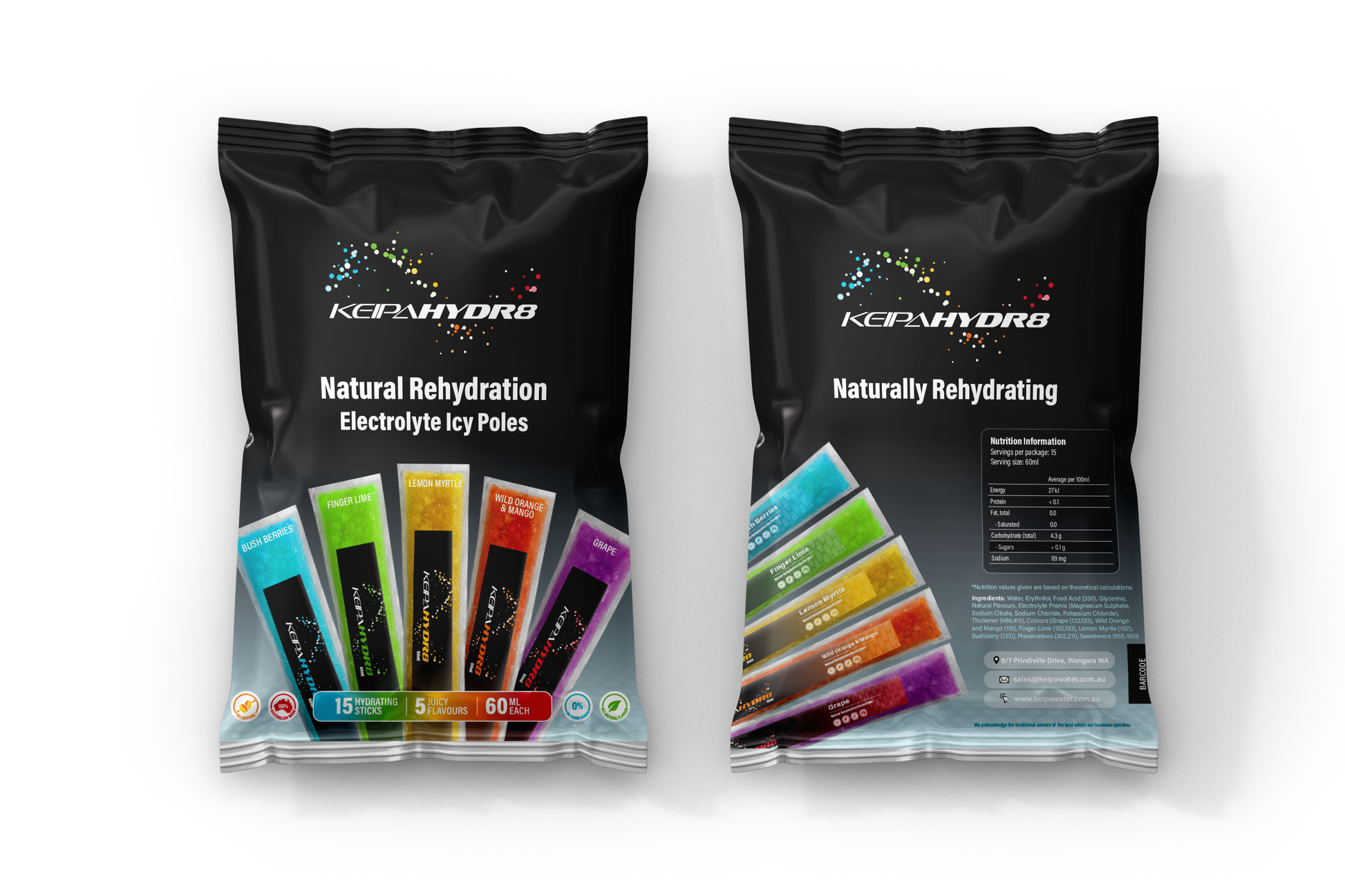 Hydration Icy Poles Assorted Pack Of 15 Keipa 40048179 Icy Poles Assorted Pack Of 15