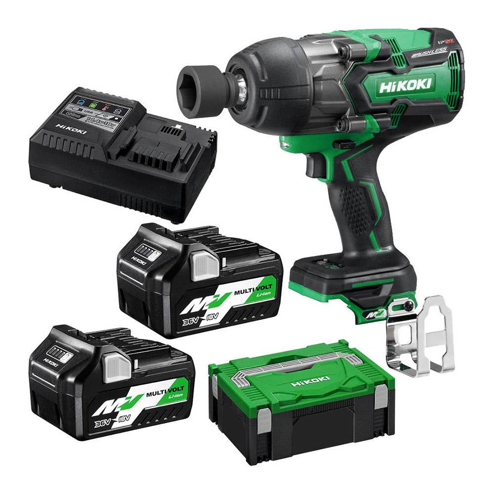 Impact Wrench Kit 1/2 Dr 36V Brushless WR36DB(HRZ) HiKOKI 412730 WR36DB(HRZ)