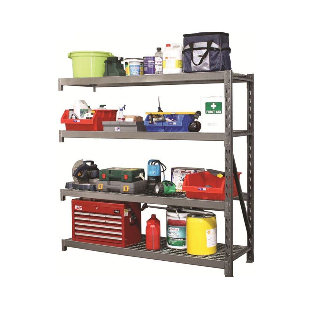 Industrial Shelving Unit Add-On Bay Kit 4 Shelves 221248 INDSBK4