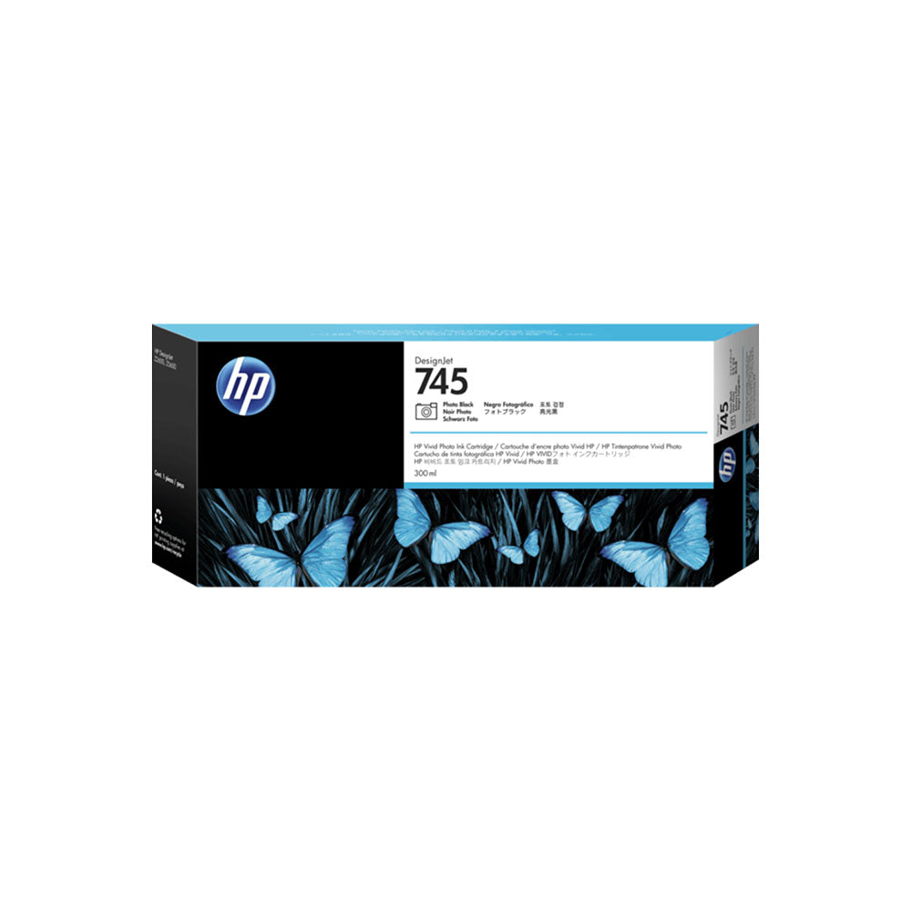 HP 745 DesignJet OEM Ink Cartridge 300ml Photo Black_9021279_F9K04A