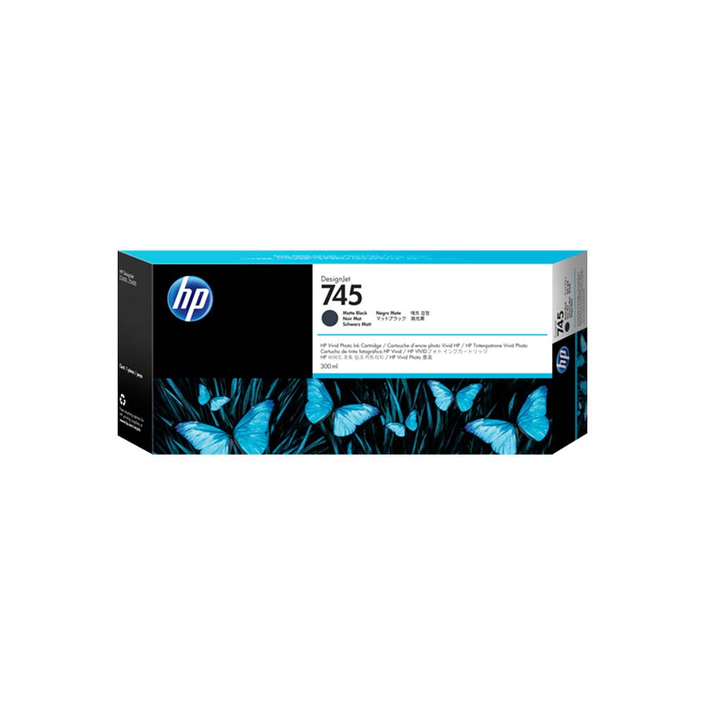 HP 745 DesignJet OEM Ink Cartridge F9K05A 300ml Matte Black_9021280_F9K05A