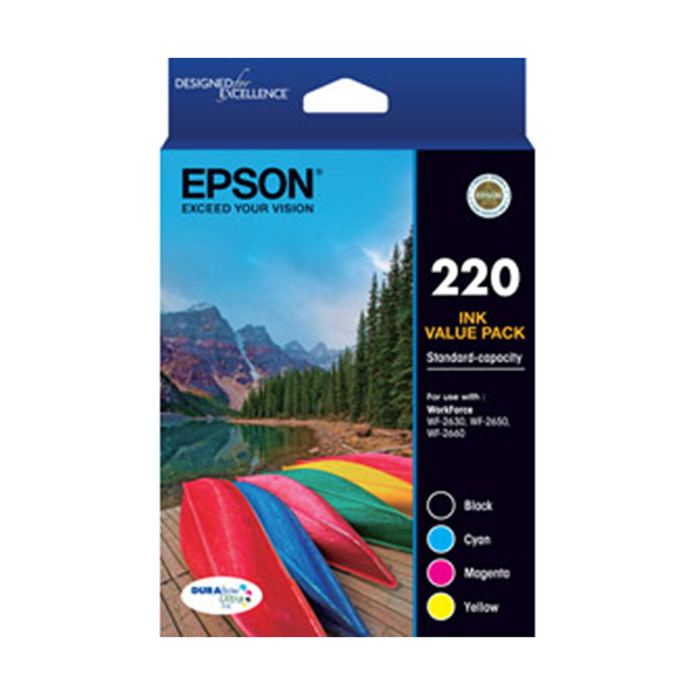 Epson 220 C13T293692 Oem Ink Cartridge B/C/M/Y Value Pack_40406600_E220VP