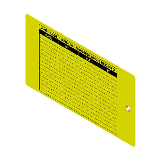 Emergency Shower & Eye Wash Inspection Tag Replacement 495565 ESS521