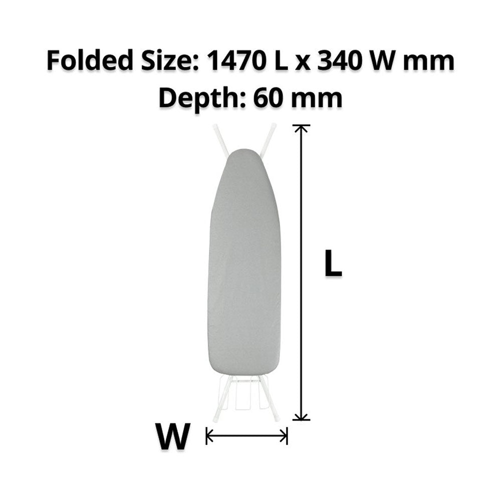 Ironing Board Standard + Iron Caddy Silver Compass_36000831_68502V