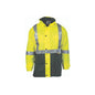 Jacket 2XL Yellow/Bottle 300D Poly PU 3M Tape Hi Vis 3/4 Length 484788 3863-YBG-2XL