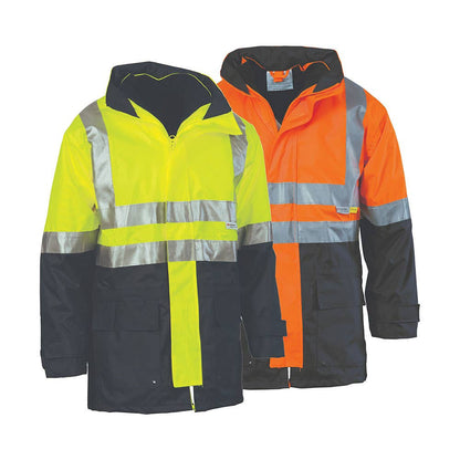 3864 Hi-Vis 4 in 1 Taped Jacket with Vest 3864