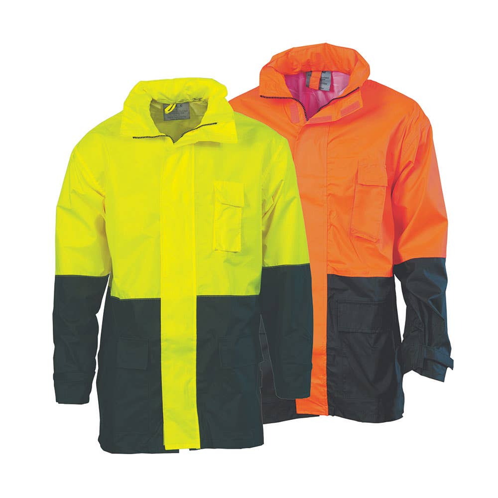 3877 Hi-Vis Rain Jacket 190D 3877