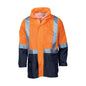 DNC HiVis LW Rain Jacket - ON - 4XL 36020838 3879-O/N-4XL