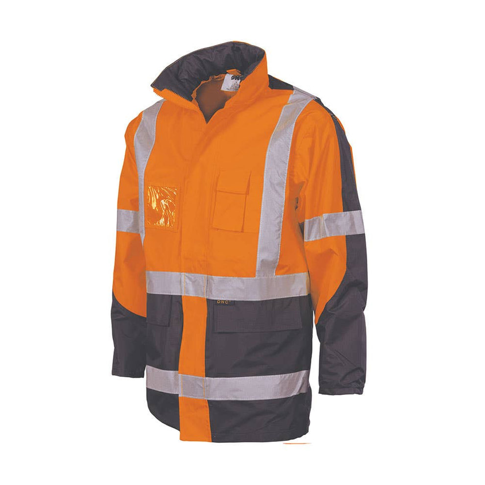 3993 Hi-Vis 2 in 1 X Back Taped Rain Jacket – ATOM