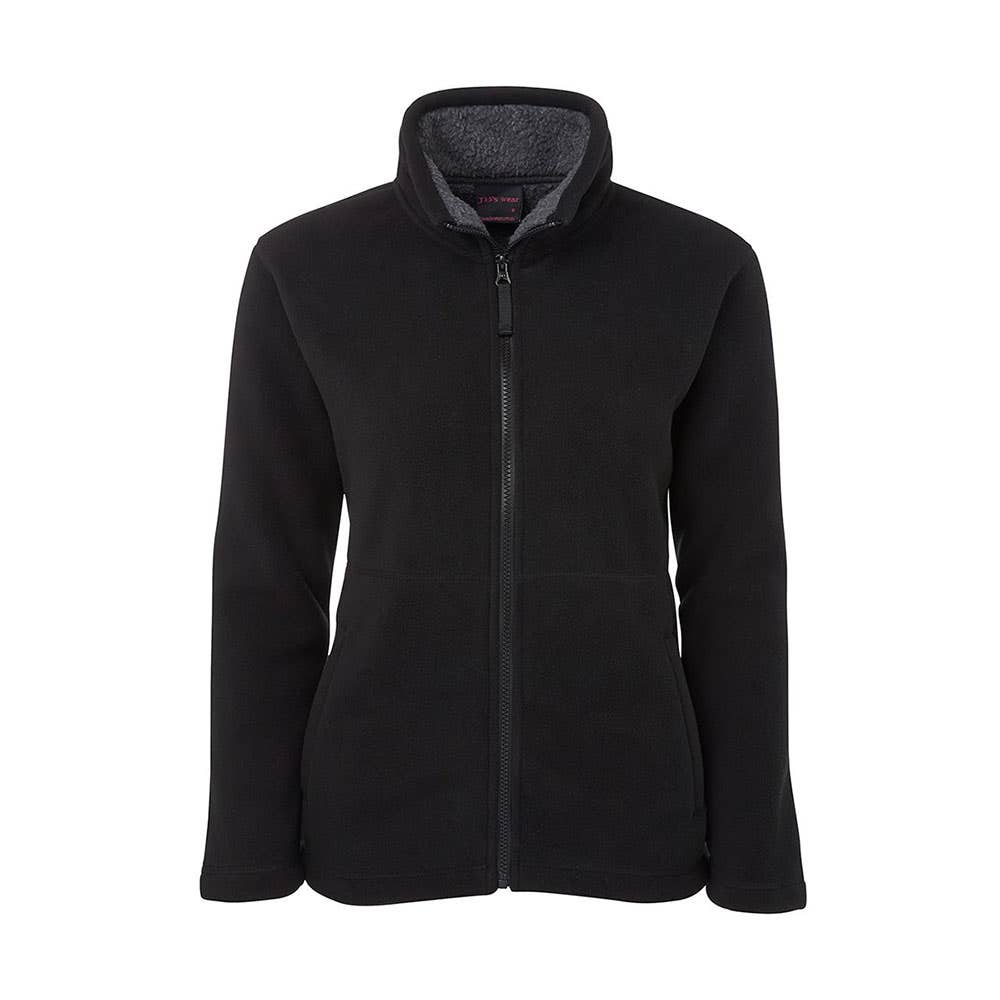 Jacket Womens Microfleece Shell 450gsm Shepherd Black/Charcoal 10 JB's Wear 312490 3LJS-BLK/CHA-10