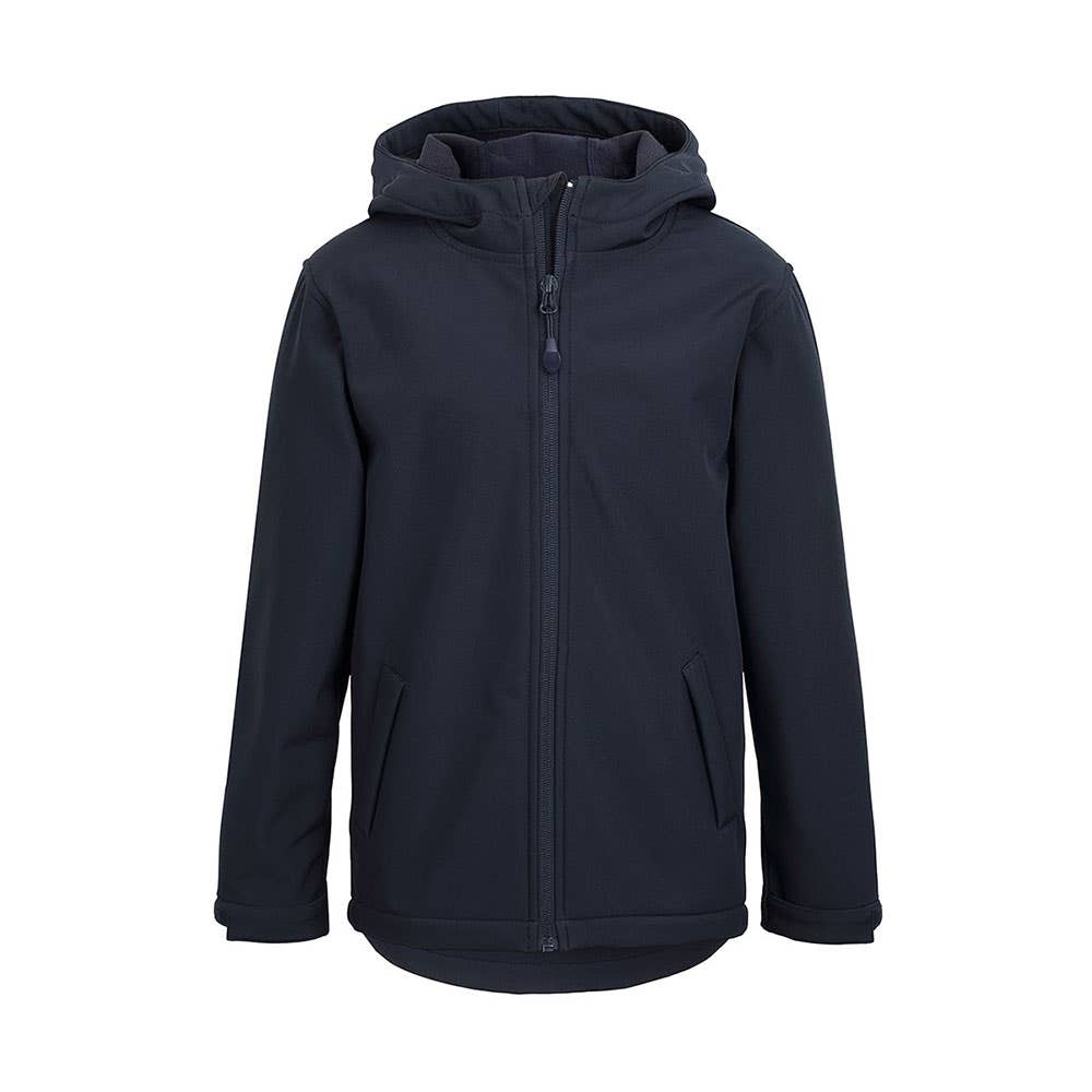 Podium Kids 3 Layer Hooded Softshell Jacket Navy 10 525382 3WSH-NAVY-KID 10