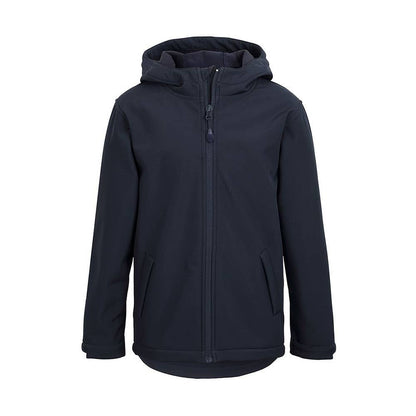 Podium Kids 3 Layer Hooded Softshell Jacket Navy 10 525382 3WSH-NAVY-KID 10