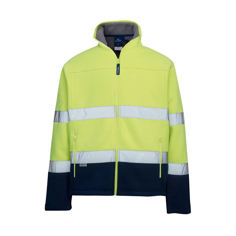 5238 Lumber Hi-Vis Fleece Taped Jacket Yellow/Navy 2XL 40034490 5238-YN-2XL