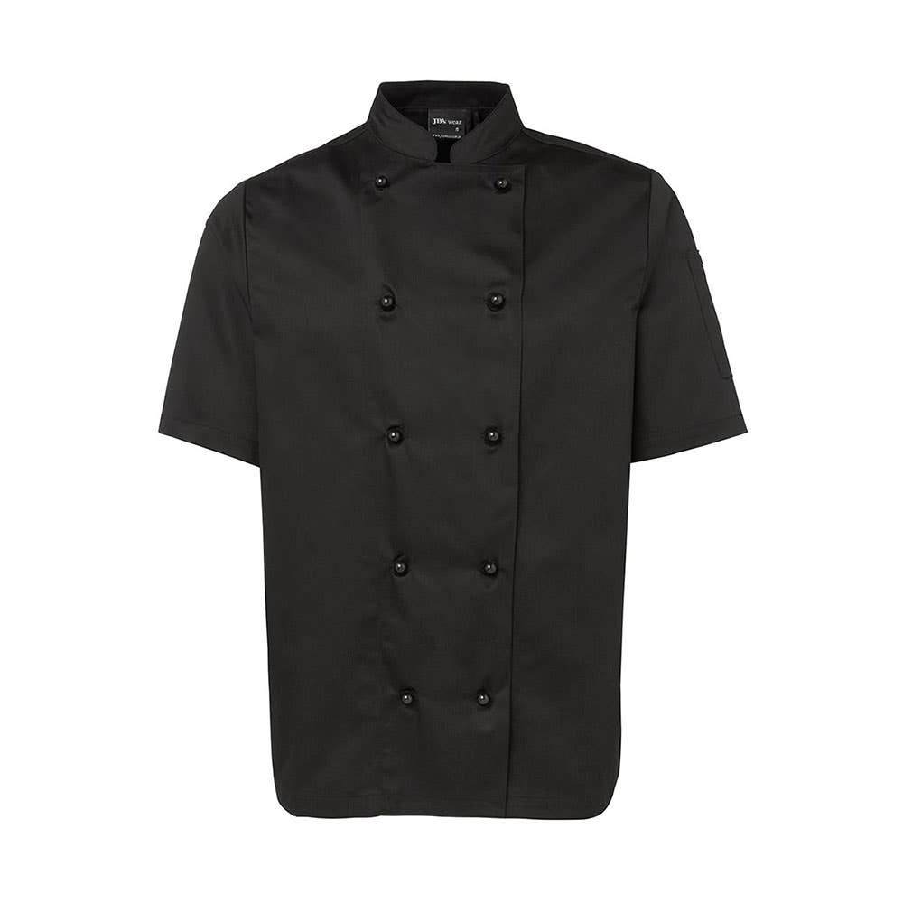 JBS Chef Jacket S/S BLK XS 466107 5CJ2-BLK-XS