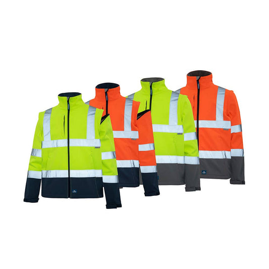 8430 Landy Hi-Vis Convertible Taped Softshell Jacket 8430