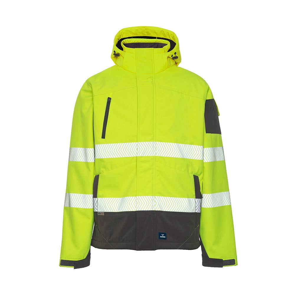 8634 Jones Hi-Vis Taped Softshell Jacket Yellow/Charcoal 2XL 40034458 8634-YC-2XL