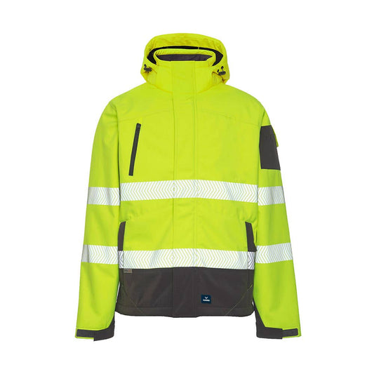 8634 Jones Hi-Vis Taped Softshell Jacket Yellow/Charcoal 2XL 40034458 8634-YC-2XL