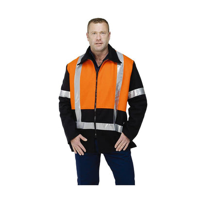 BI78008 3/4 Length Taped Bluey Jacket Infrabuild Logo INFRABI78008