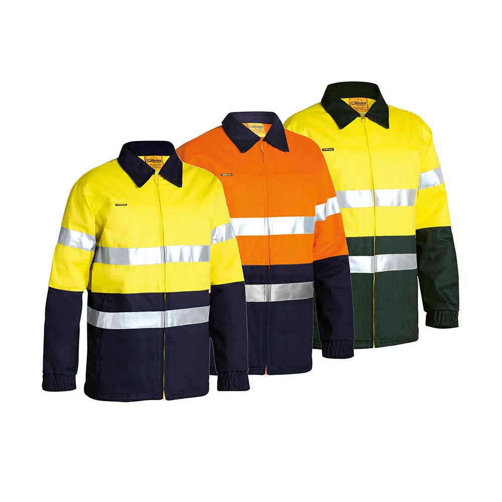 BK6710T Hi-Vis Taped Jacket 310gsm Brikmakers BK6710TBM