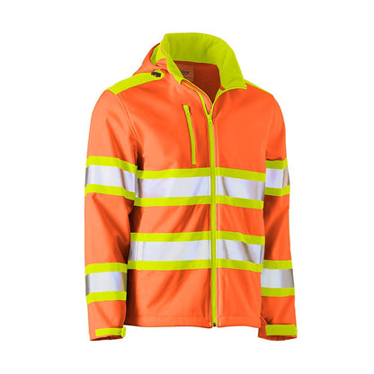 Jacket Softshell Double Hi-Vis Taped Orange/Yellow 5XL Bisley 40013779 BJ6222T TT115XL NLA