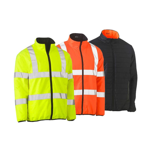 BJ6350HT Hi-Vis Reversible Taped Puffer Jacket BJ6350HT