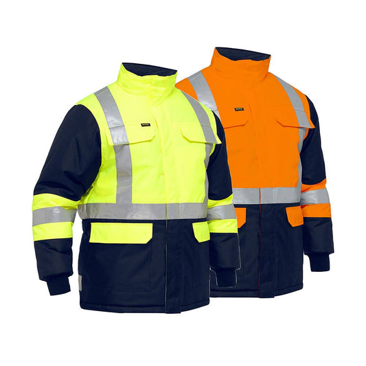 BJ6450T Hi-Vis X-Taped Freezer Jacket BJ6450T