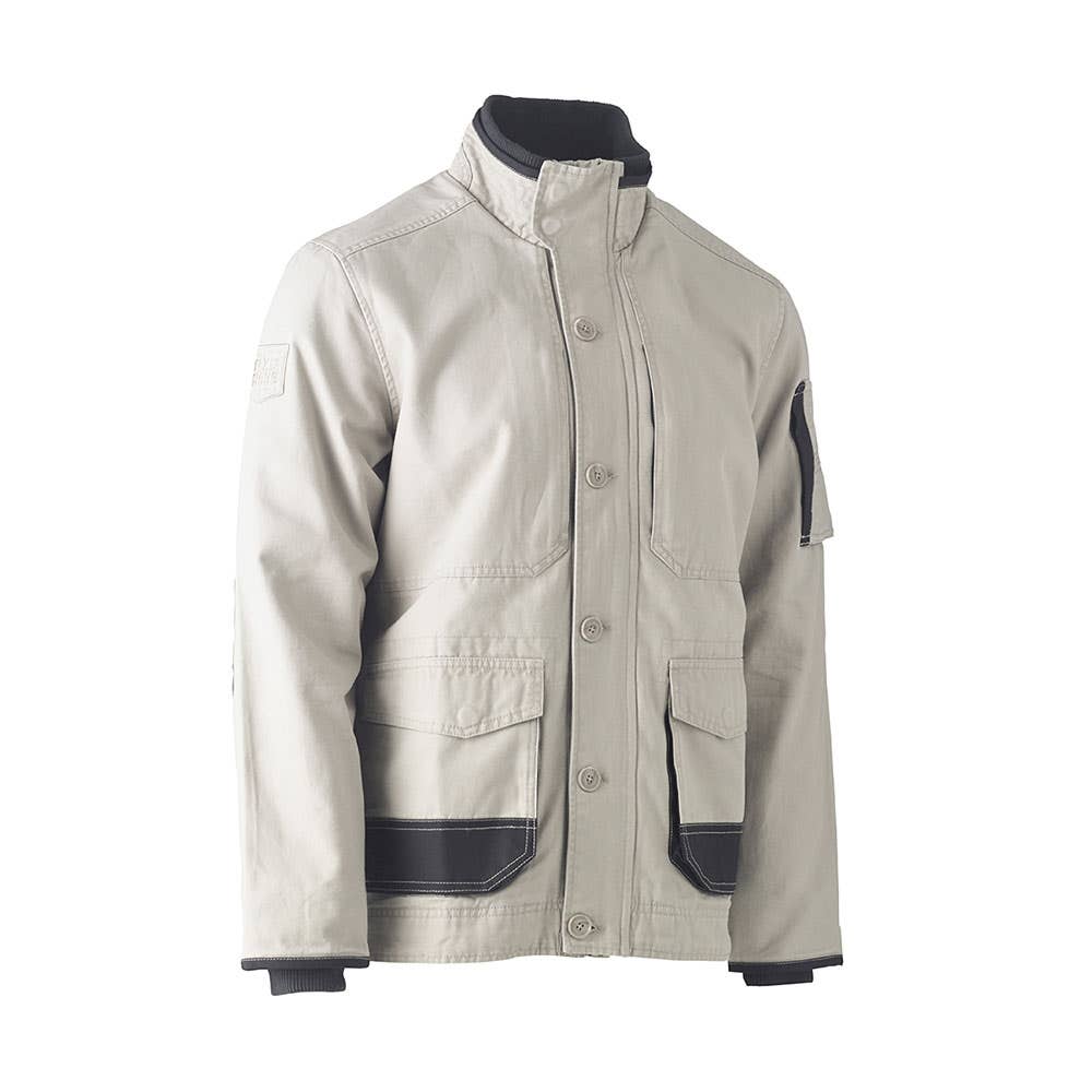 Jacket Canvas 310gsm Flex + Move Stone 2XL Bisley 40009963 BJ6500 BSTN2XL