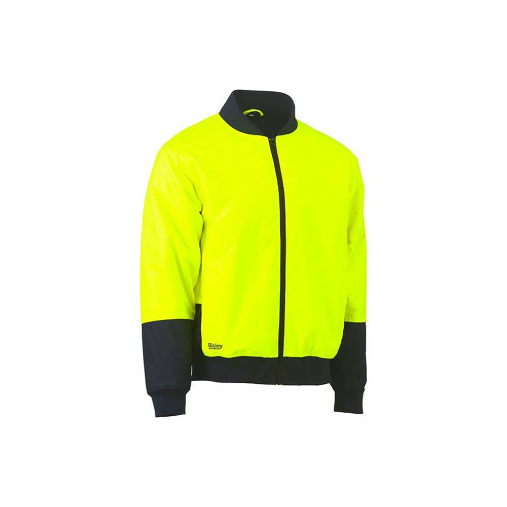 Jacket Bomber Hi-Vis Two Tone Bisley 2XL Yellow/Navy BJ6730 TT042XL 40021743 BJ6730 TT042XL