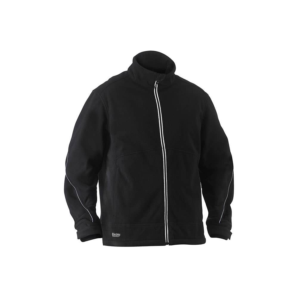BJ6771 Bonded Micro Fleece Jacket 360gsm 2XL Black 40032294 BJ6771 BBLK2XL