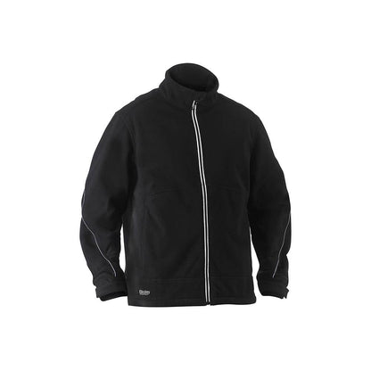 BJ6771 Bonded Micro Fleece Jacket 360gsm 2XL Black 40032294 BJ6771 BBLK2XL