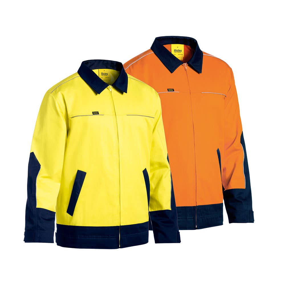 BJ6917 Hi-Vis Liquid Repellent Drill Jacket 240gsm VISYBJ6917 VISYBJ6917
