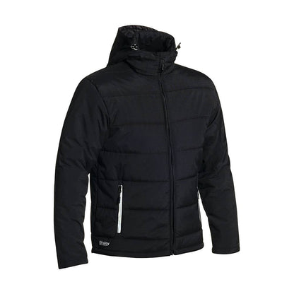 Jacket Puffer Large Black 136gsm Nylon Oxford Water Resistant Bisley 35001215 BJ6928 BBLKL NLA