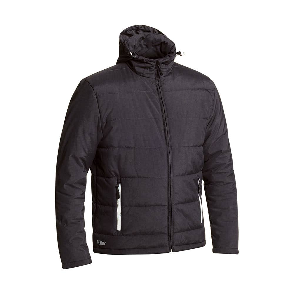 Jacket Puffer 2XL Charcoal 136gsm Nylon Oxford Water Resistant Bisley_35001227_BJ6928_BCCG2XL