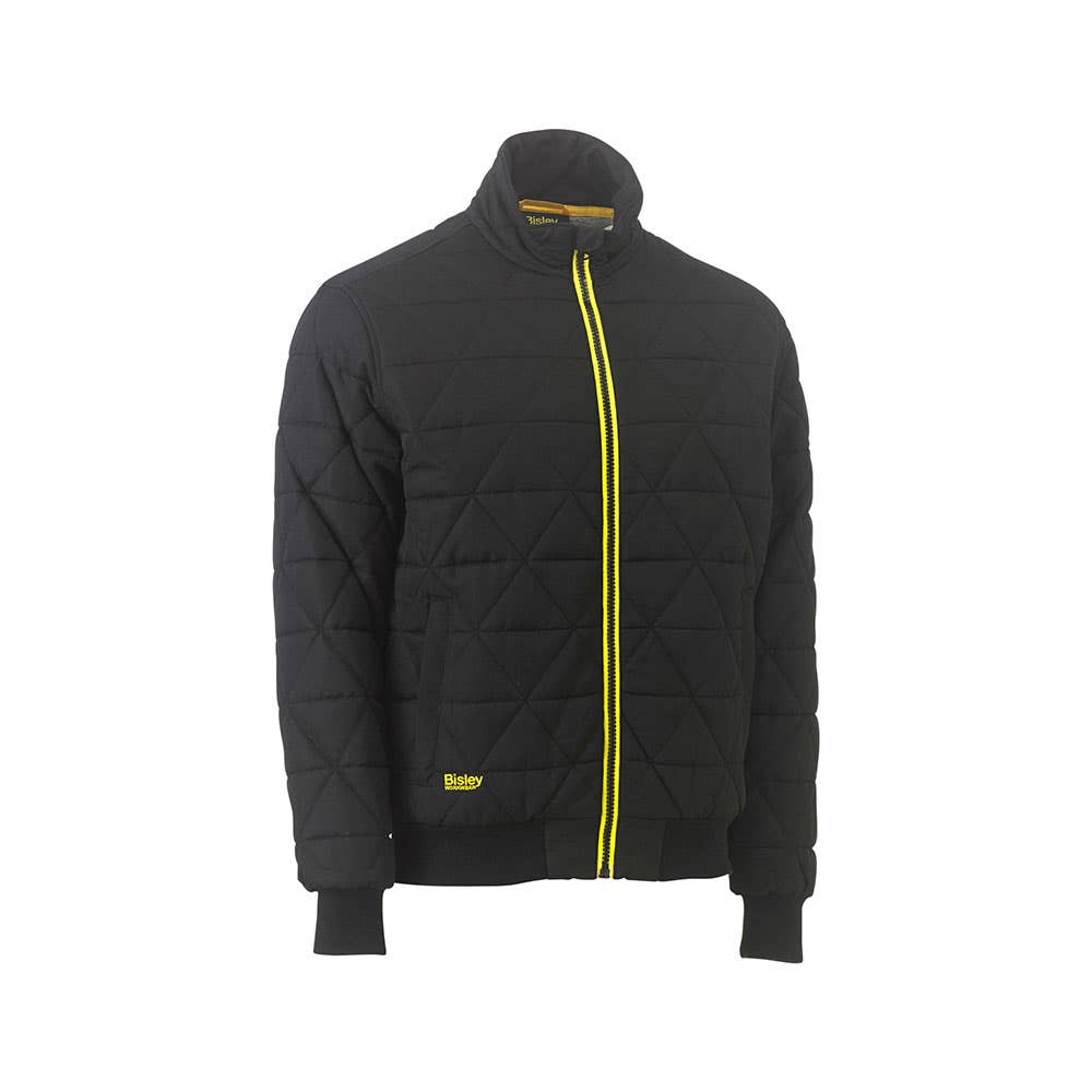 BJ6976 Diamond Quilted Bomber Jacket BJ6976