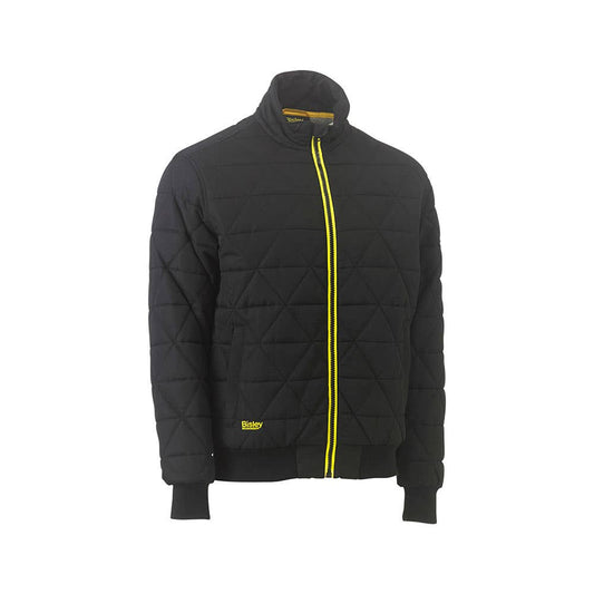 BJ6976 Diamond Quilted Bomber Jacket BJ6976